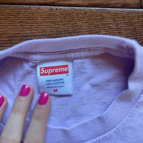 Vintage Purple Supreme T-shirt Size Medium - Picture 3 of 7